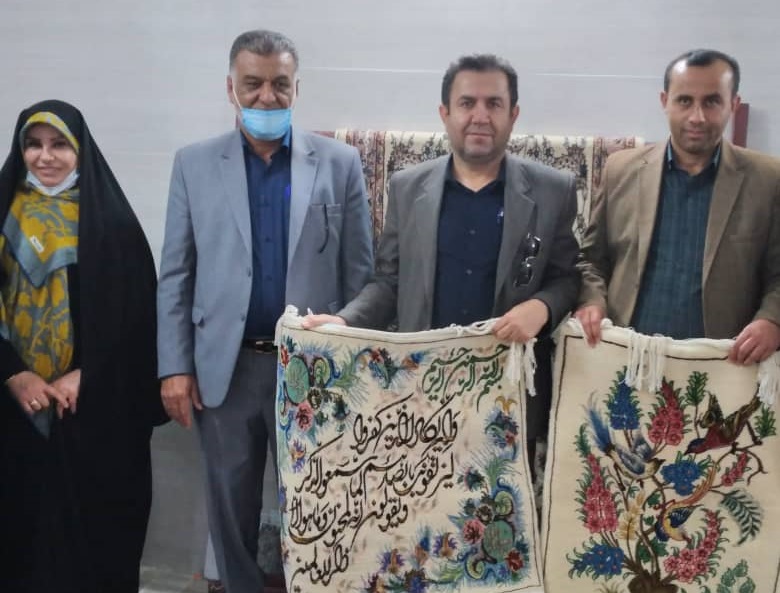 افتتاح و بازدید میدانی از نخستین قالی بافی اهواز 
