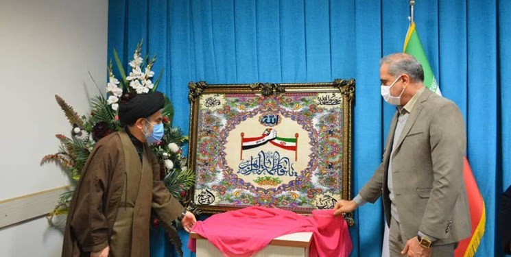 فرش نفیس دستباف نماد اتحاد بین کشورهای ایران و عراق شد