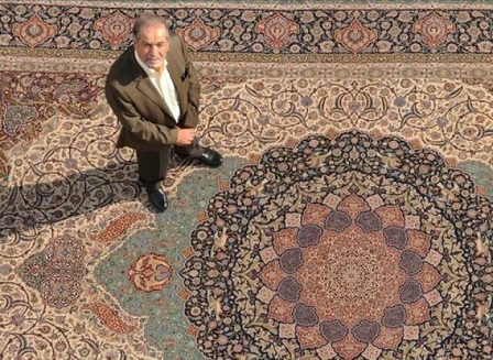  استاد فیض‌الله‌خان صفدرزاده حقیقی خالق تابلوی فرش جاده ابریشم در گذشت