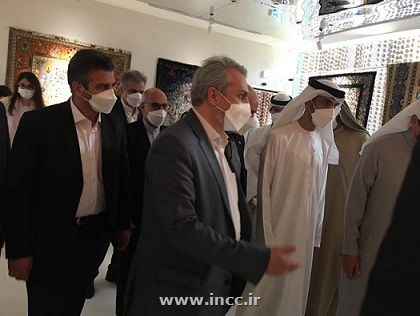 بازدید وزیر صمت از غرفه فرش نمایشگاه اکسپوی ۲۰۲۰ دبی 