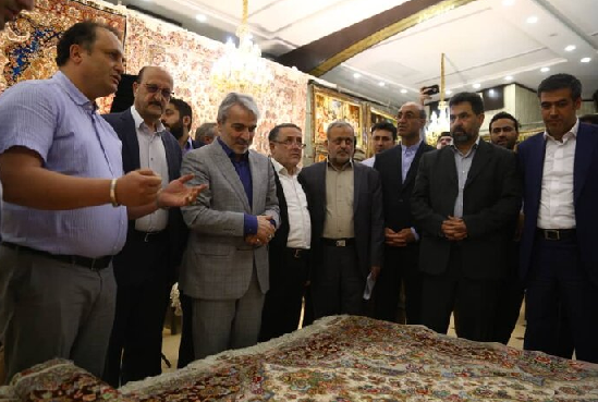 دیدار معاون رئیس جمهوری از نمایشگاه فرش دستباف قزوین