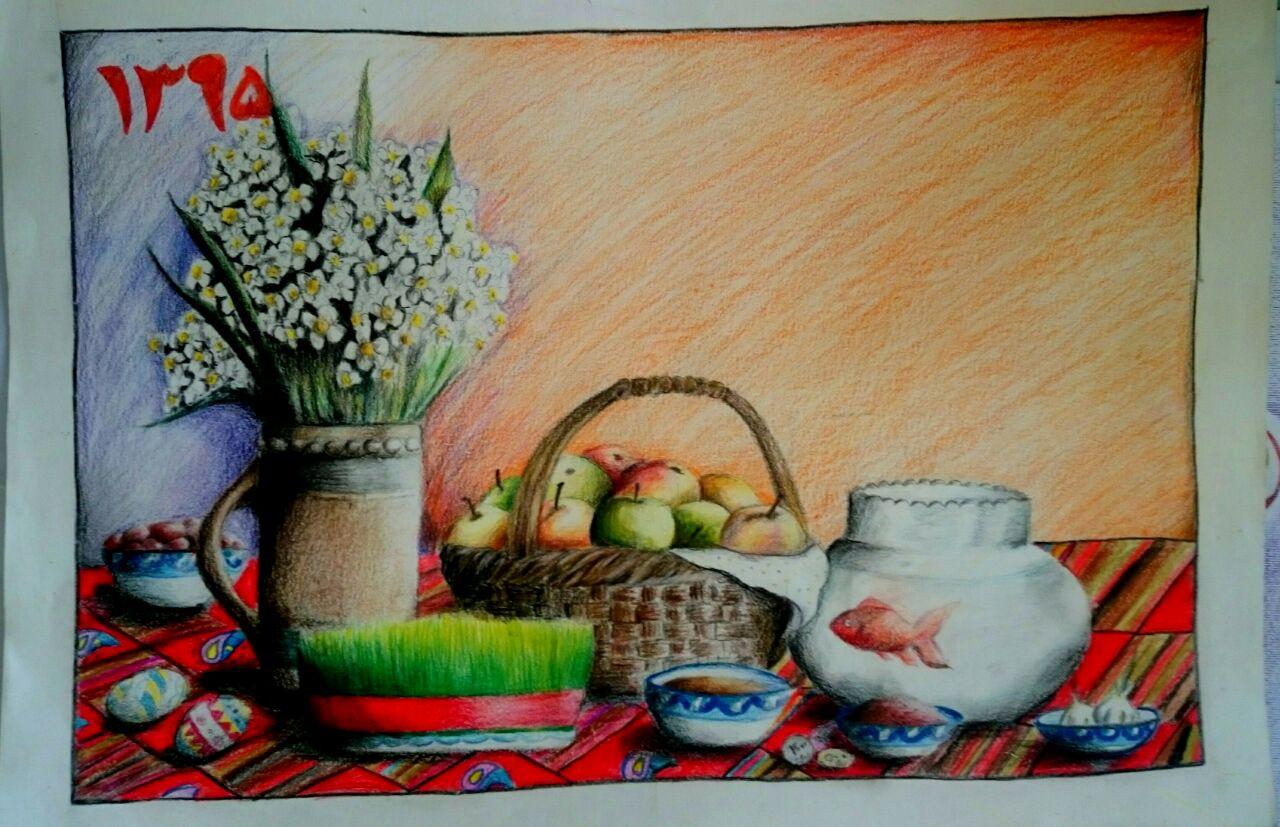 فرش و نوروز در نقاشی کودکان